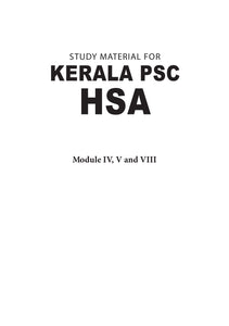Kerala PSC HSA Module 4, 5 & 8